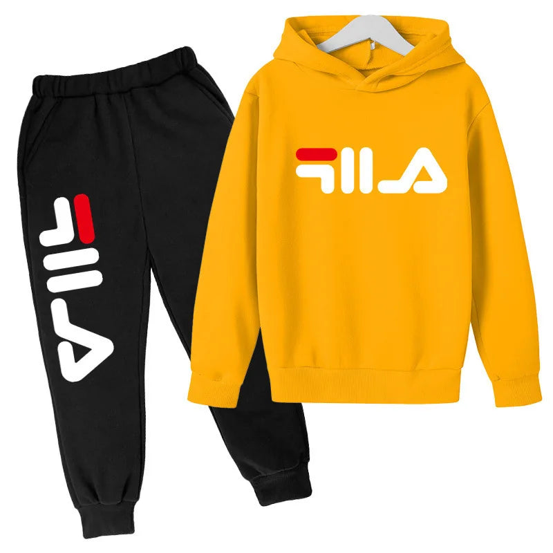 M&T Wear - Kids Trend Casual Tracksuits 3-14 Years Boys and Girls Hoodie + Pants 2pcs Suits Children Daily Outfits Clothes Sets