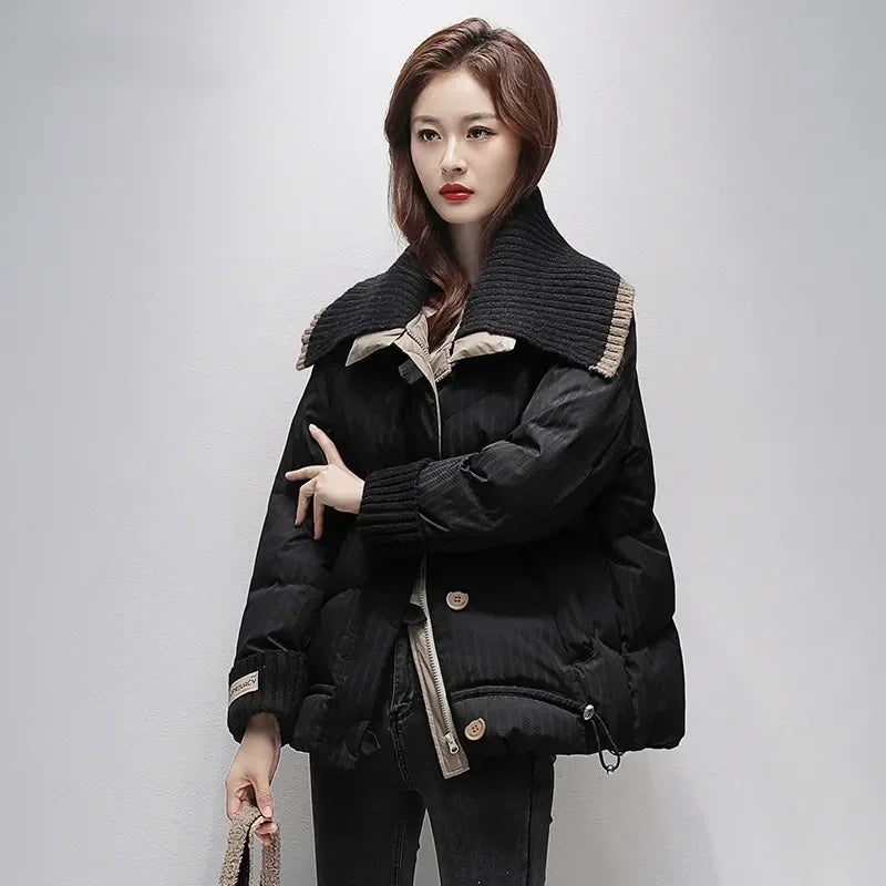 M&T Wear - Quilted Jackets Zip-up Padded Cotton Coats for Women Short Warm Winter on Sale Loose Casual Parkas Woman Great Clothes 2024 Hot
