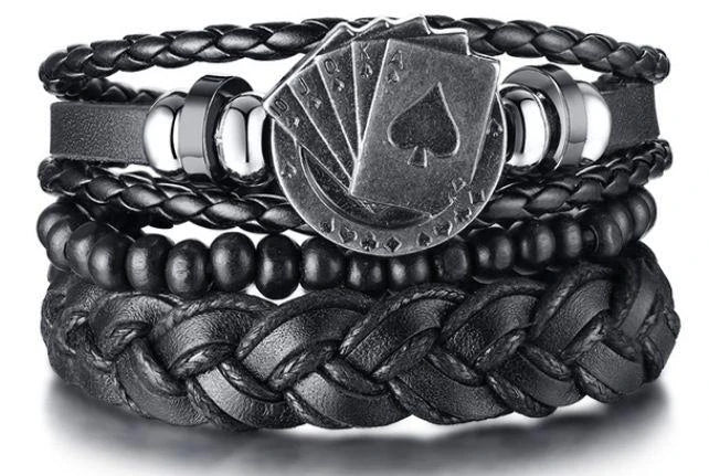 M&T Wear - 06 2024 Leather Braided Bracelet for Men