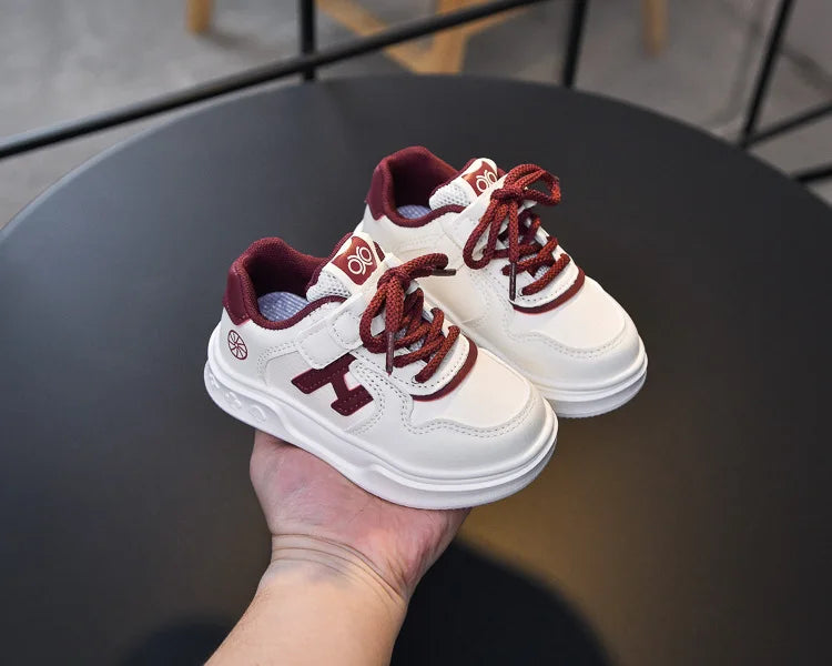 M&T Wear - Kids Basketball Shoes Comfortable Non-slip Students Running Shoes Soft Sole 2025 New Boys Girls Sports Shoes Hook&loop Trendy