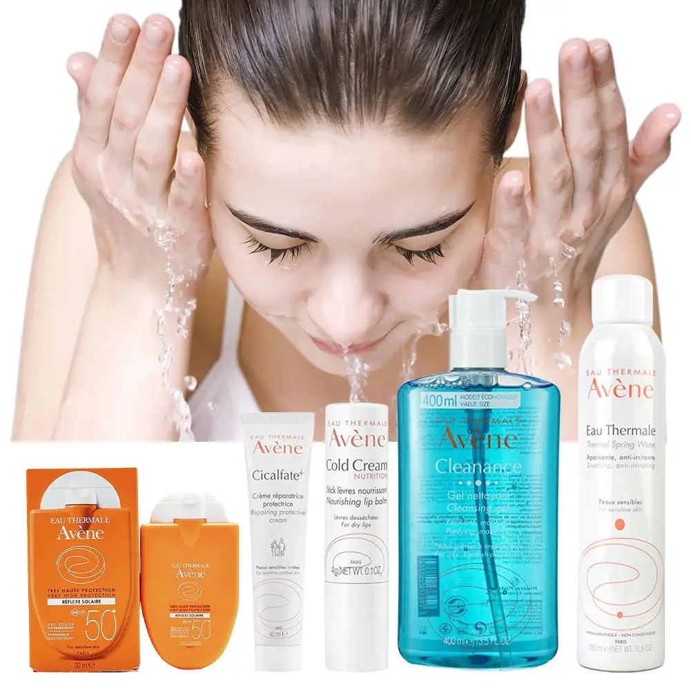 Avene Facial Cleanser SPF 50+ Sunscreen Deep Cleansing Whitening Cold Cream Removes Face Dirt Moisturizing Gel Skin Care