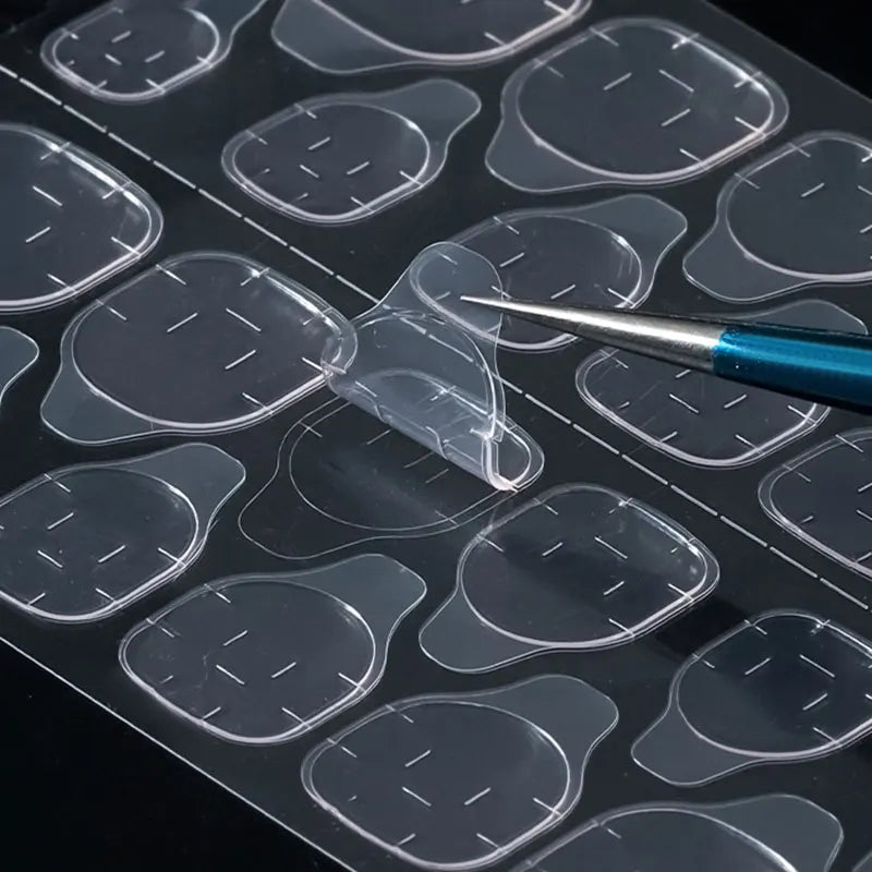 M&T Wear - 240pcs Double-Sided Nail Adhesive Tabs | Clear Press-On Nail Glue Pads