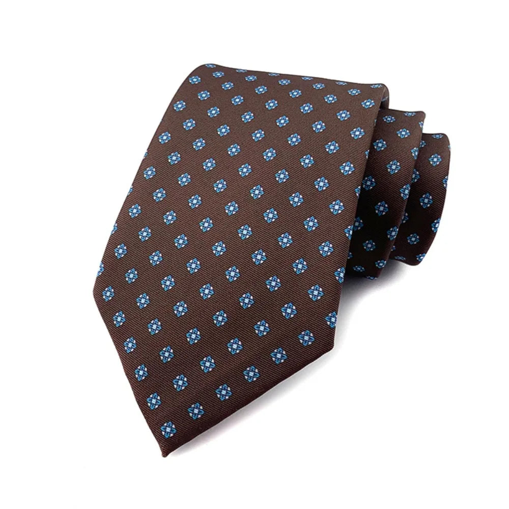 M&T Wear - Luxury Adjustable 8cm Vintage Silk Neck Tie