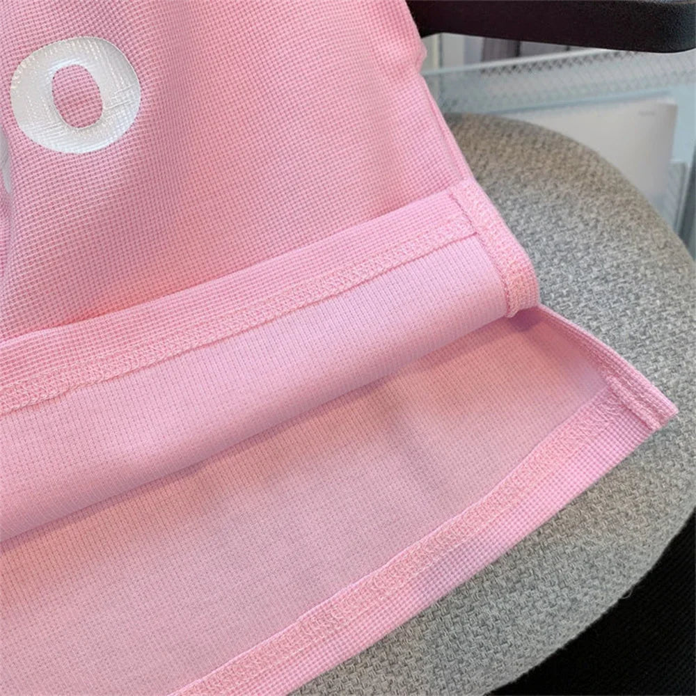 M&T Wear - Kids Tracksuits Sweet Sleeveless Letter Print T-shirt + Shorts 2 Pcs Set 4-15 Years Girls Casual Sports Style Clothes