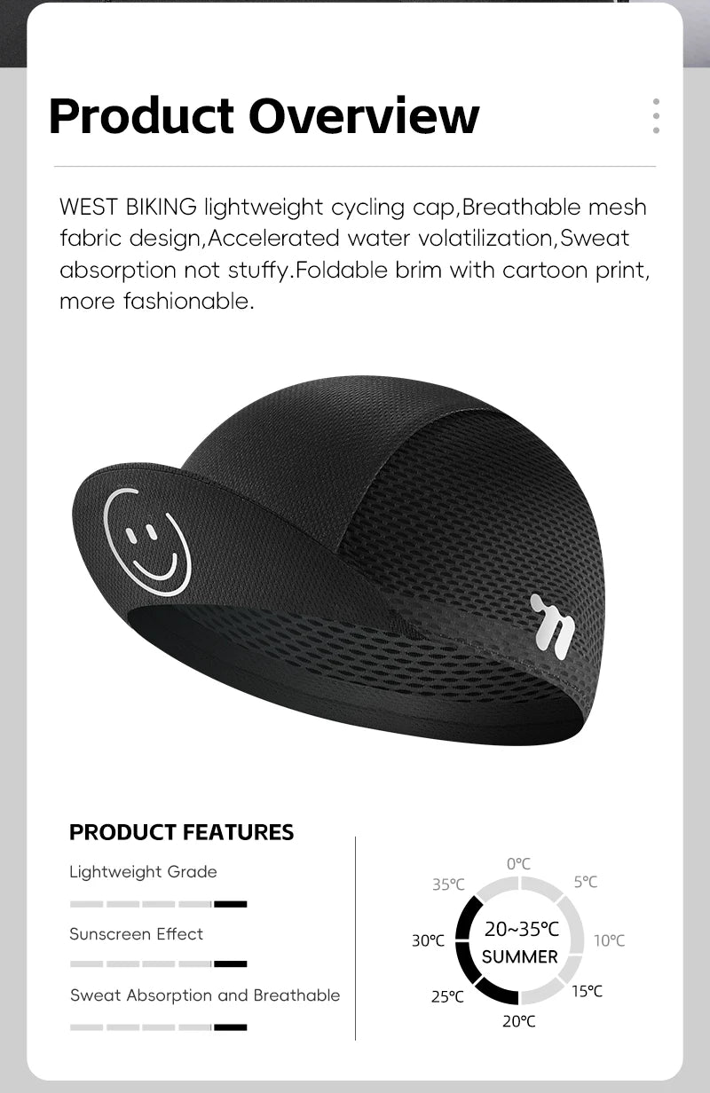 M&T Wear - Cycling Cap with Visor & UV Protection