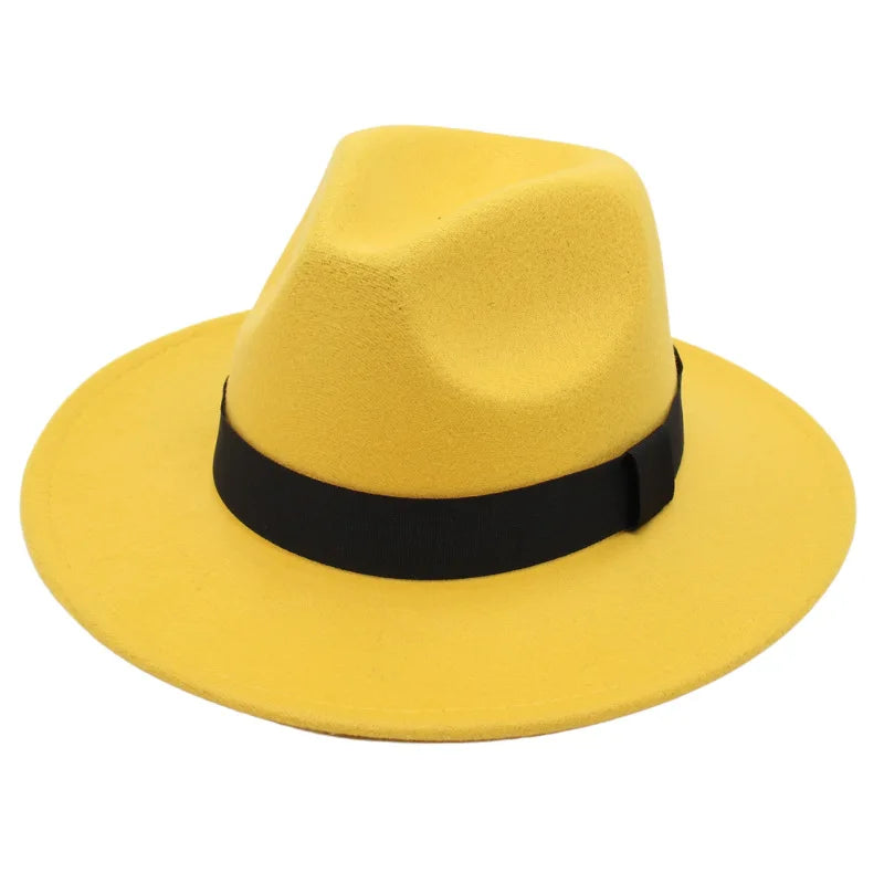 M&T Wear - Large Brim Formal Woolen Jazz Fedora