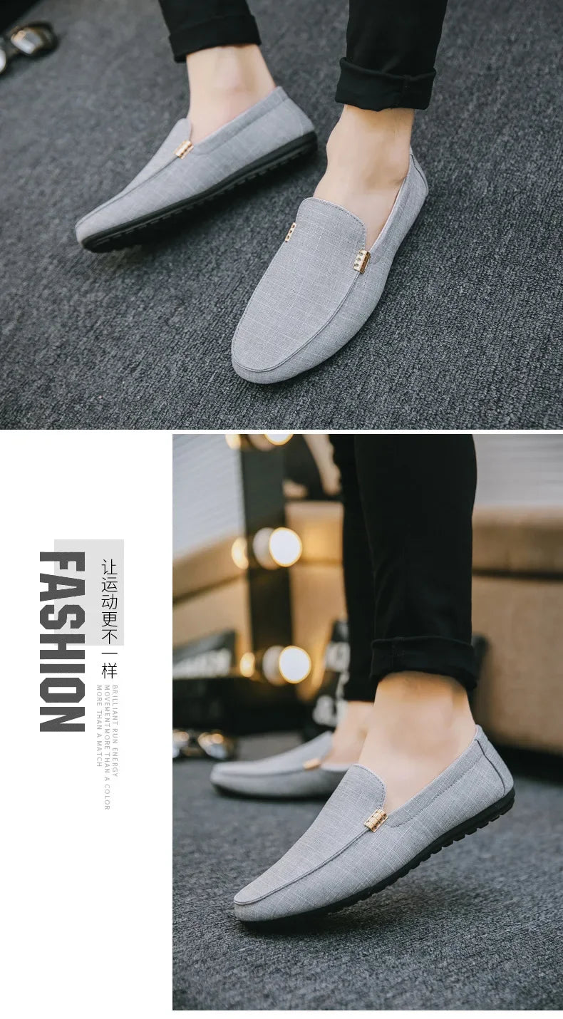 M&T Wear - Shoes Men Casual  Comfort Men Shoes Denim Male Shoes Adult Footwear 2024 New  Loafers Canvas  Sneakers Driving
