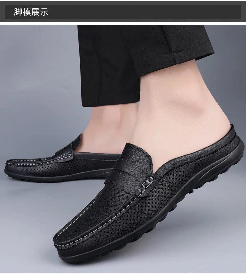 M&T Wear - Men's casual shoes four season light versatile fashion soft soled outdoor comfortable semi slippers wear-resistant casual shoes