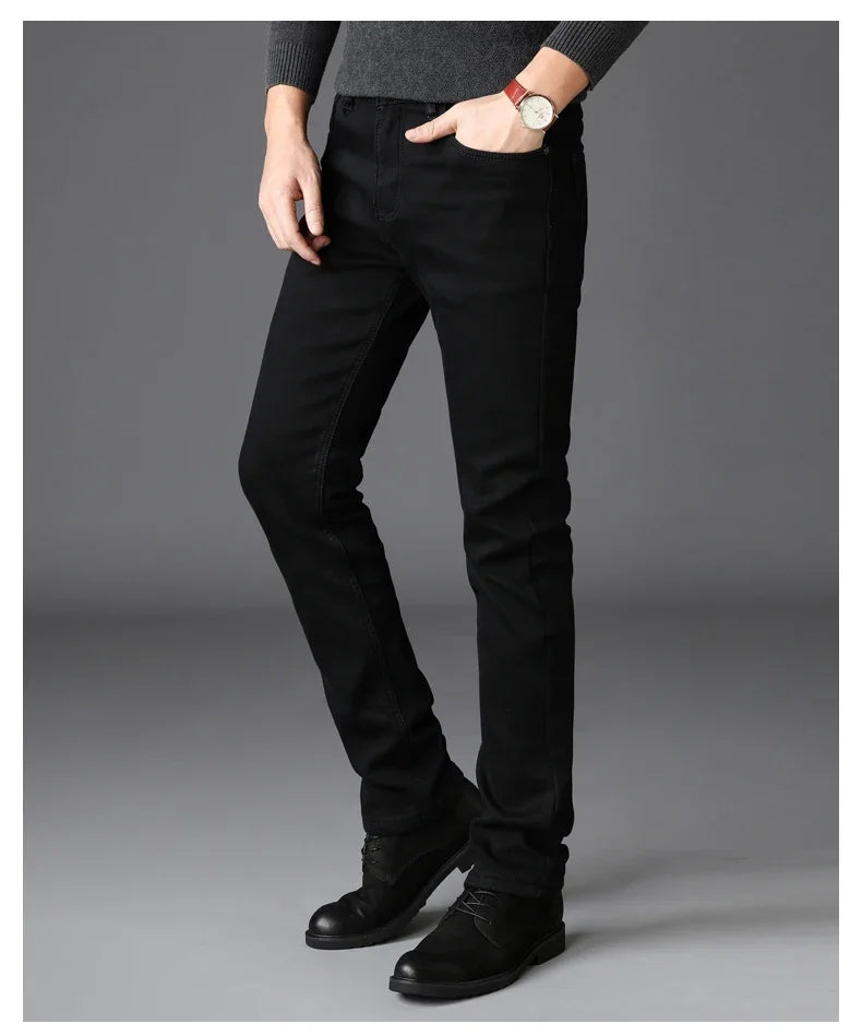 M&T Wear - Men’s Slim Straight Jeans – Smart Casual Everyday Wear