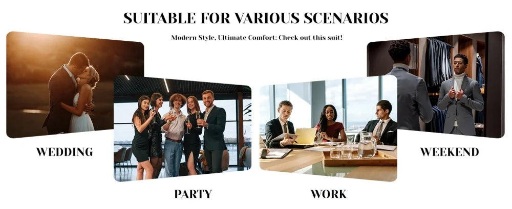 M&T Wear -  Men’s 3-Piece Tuxedo Suit with Lace Lapel – Stylish Party & Dinner Set