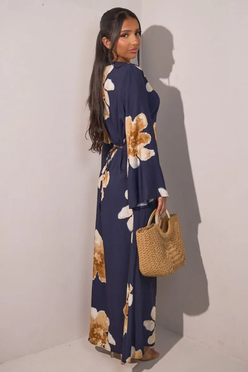 M&T Wear - Pakistani Elegant Floral Print Dress