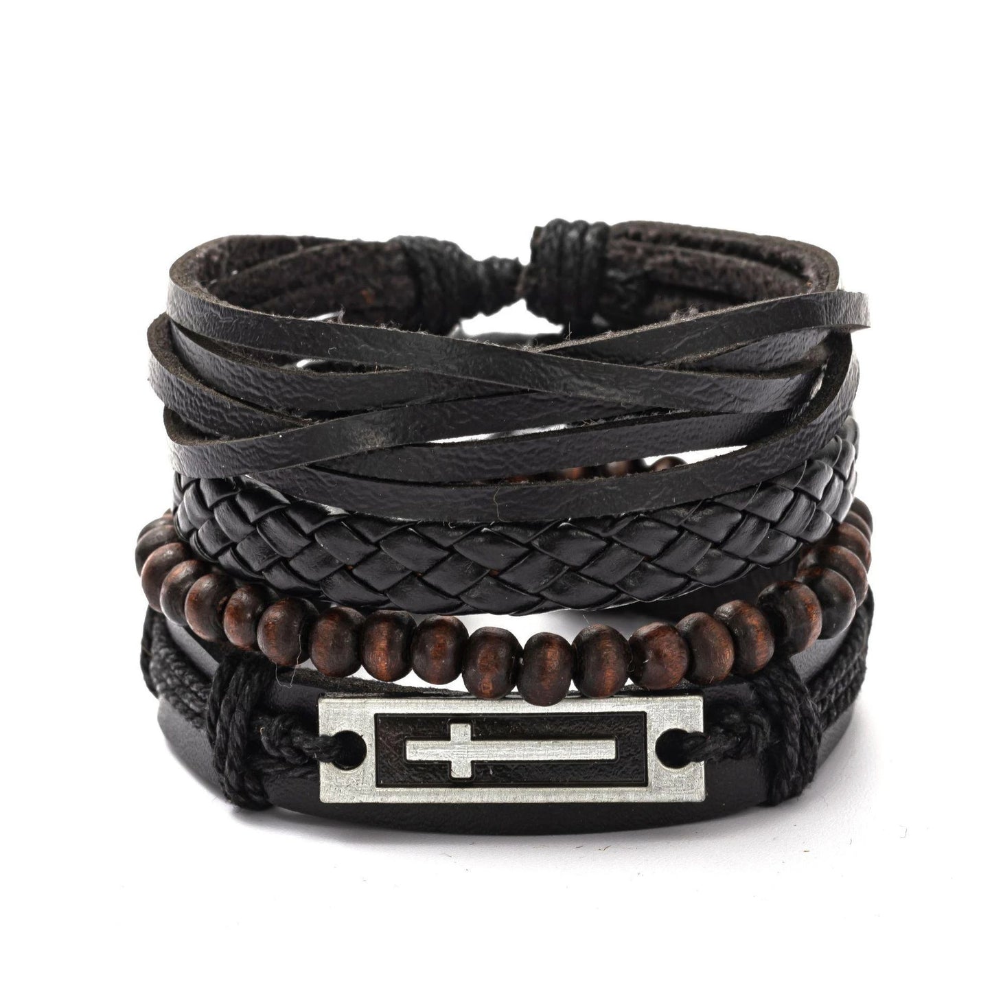 M&T Wear - 06 2024 Leather Braided Bracelet for Men