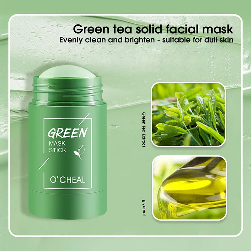 M&T Wear – Green Tea & Honey Peach Solid Facial Mask Stick