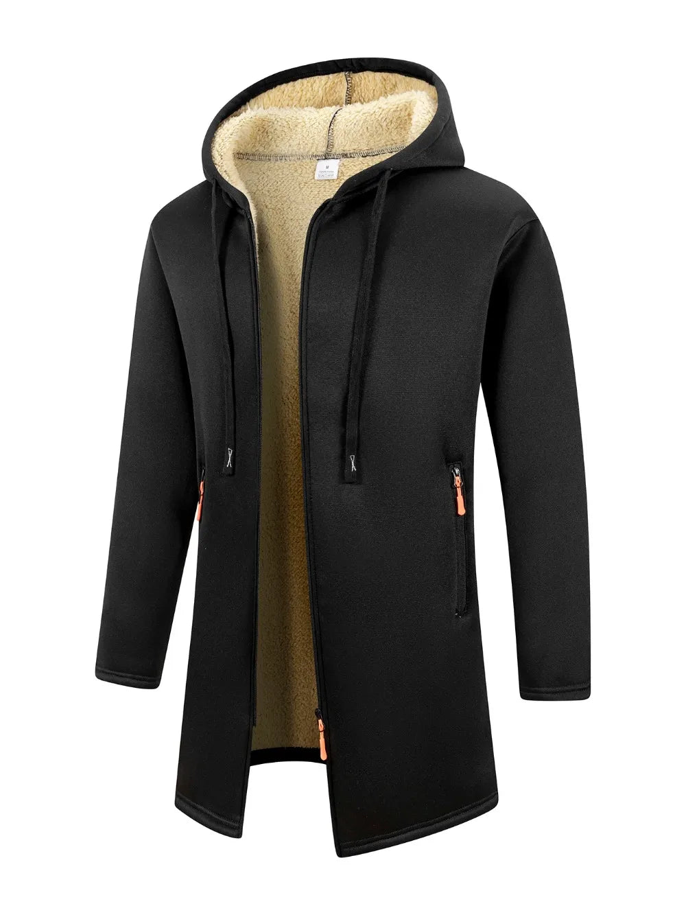 M&T Wear Men’s Thickened Winter Overcoat Hoodie – Warm Fleece Casual Jacket