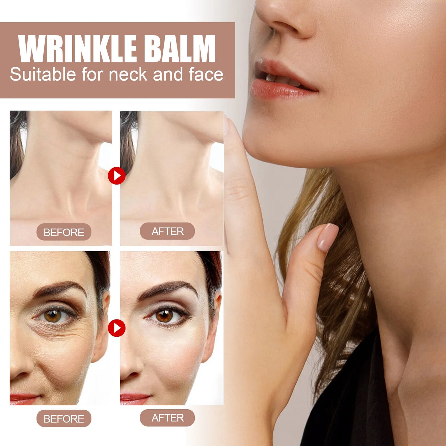 Anti Wrinkle Balm Anti Aging Reduce Fine Lines Moisturize Firming Repair Roughness Nourishing Brighten Dull Wrinkle Remover Balm
