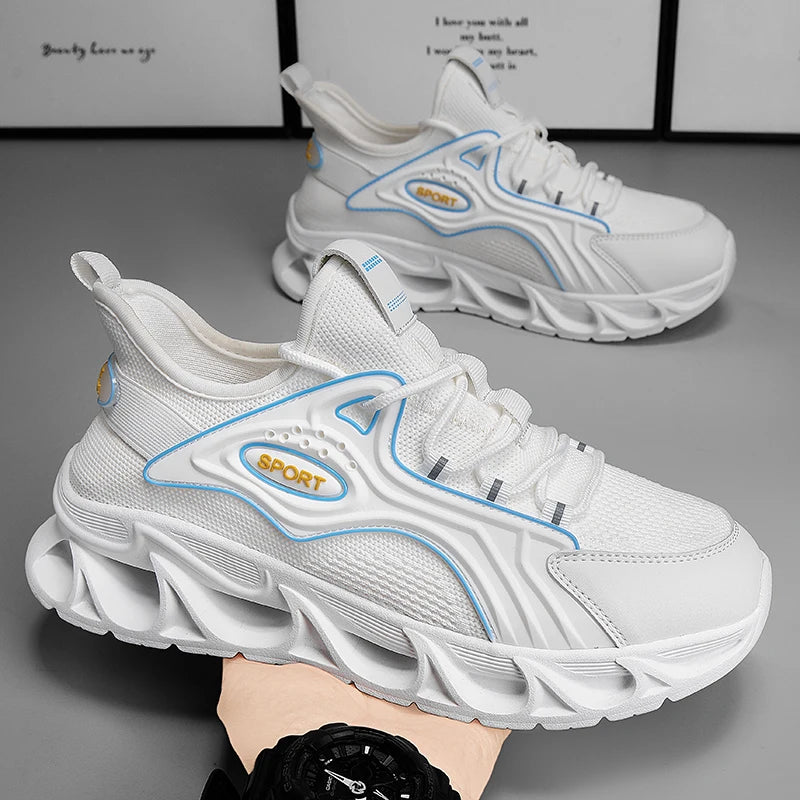 M&T Wear - Men's Casual Shoes Men Casual and Comfortable Running Sneakers Durable Lace-Up Design Suitable for Outdoor Sports and Daily Wear