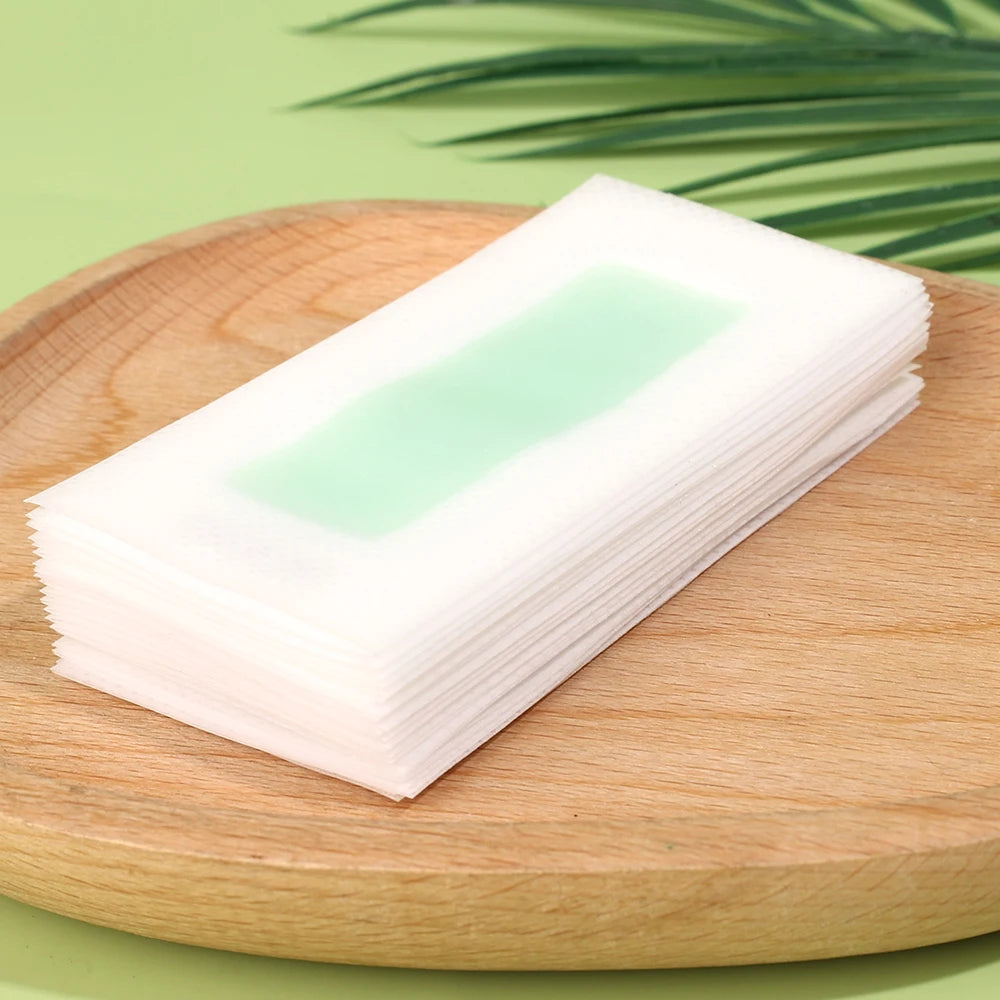 M&T Wear - 60 Sheets Hair Removal Wax Strips | Quick & Gentle Hair Removal for Face, Arms & Legs