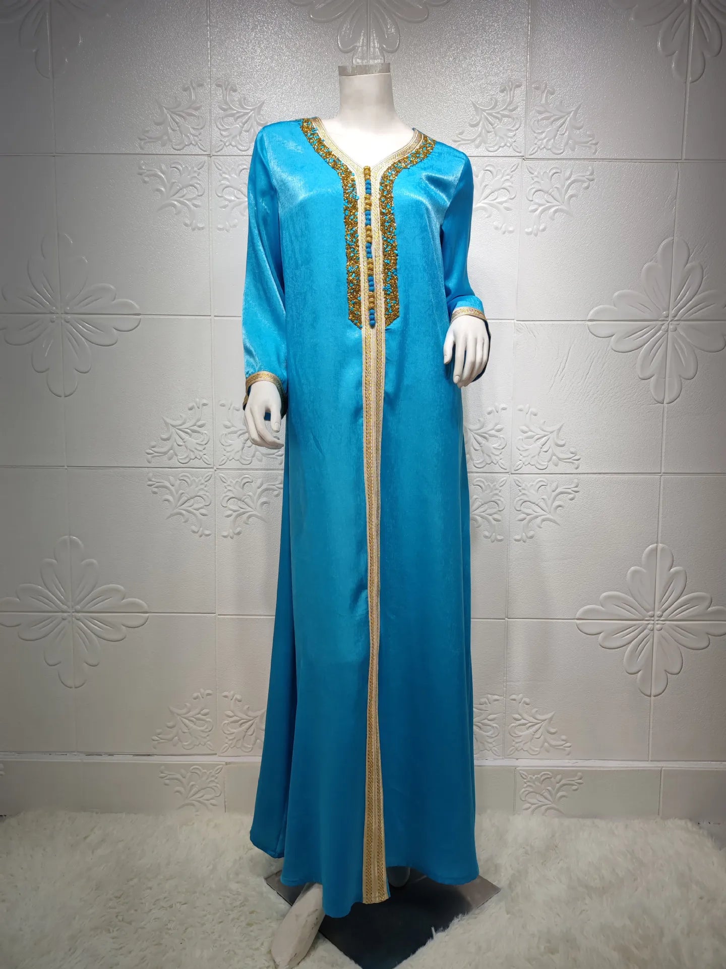 M&T Wear -  Eid Ramadan Mubarak Diamond Abaya Dress
