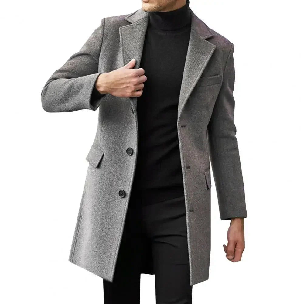 M&T Wear - Men’s Autumn & Winter Woolen Coat – Casual Business Jacket