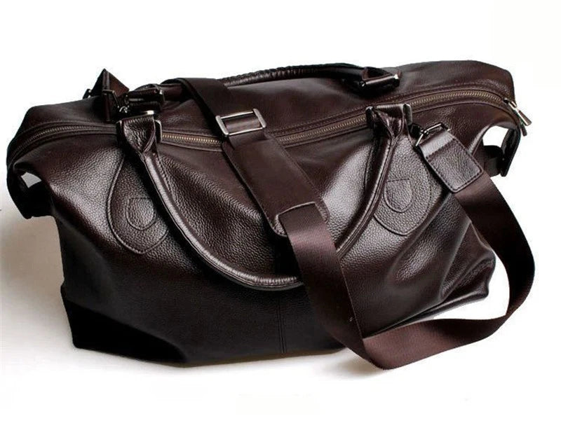 M&T Wear - New Fashion Genuine Leather Travel Duffle Bag & Weekend Tote