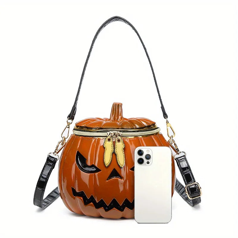 M&T Wear – Pumpkin Crossbody Bag | Funny Halloween Novelty Purse for Women
