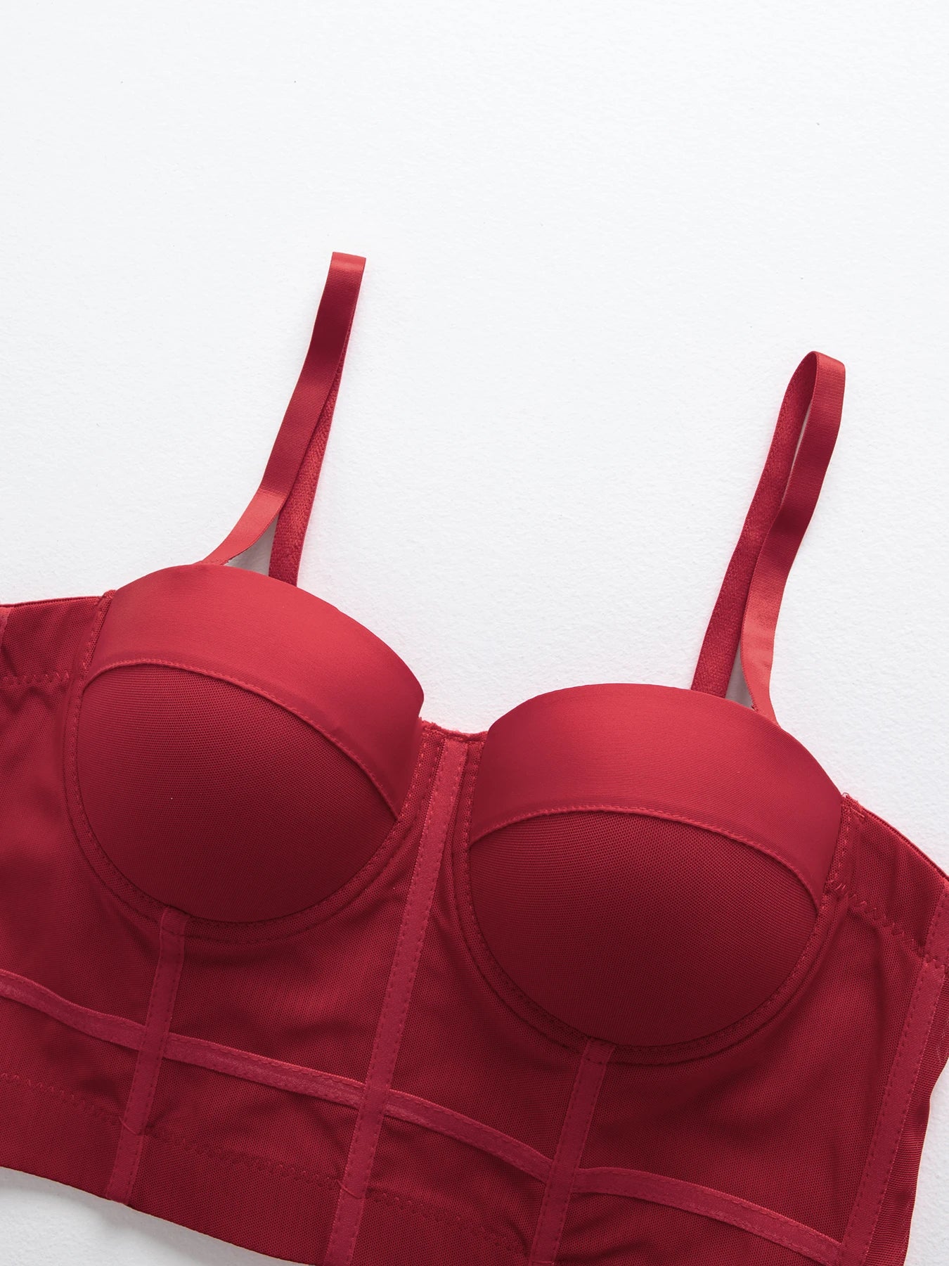 M&T Wear - Breathable Bra Buckle Style Design Adjustable Size Solid Color Simplicity Elegant Comfortable New Shoulder Strap Gauze Bra