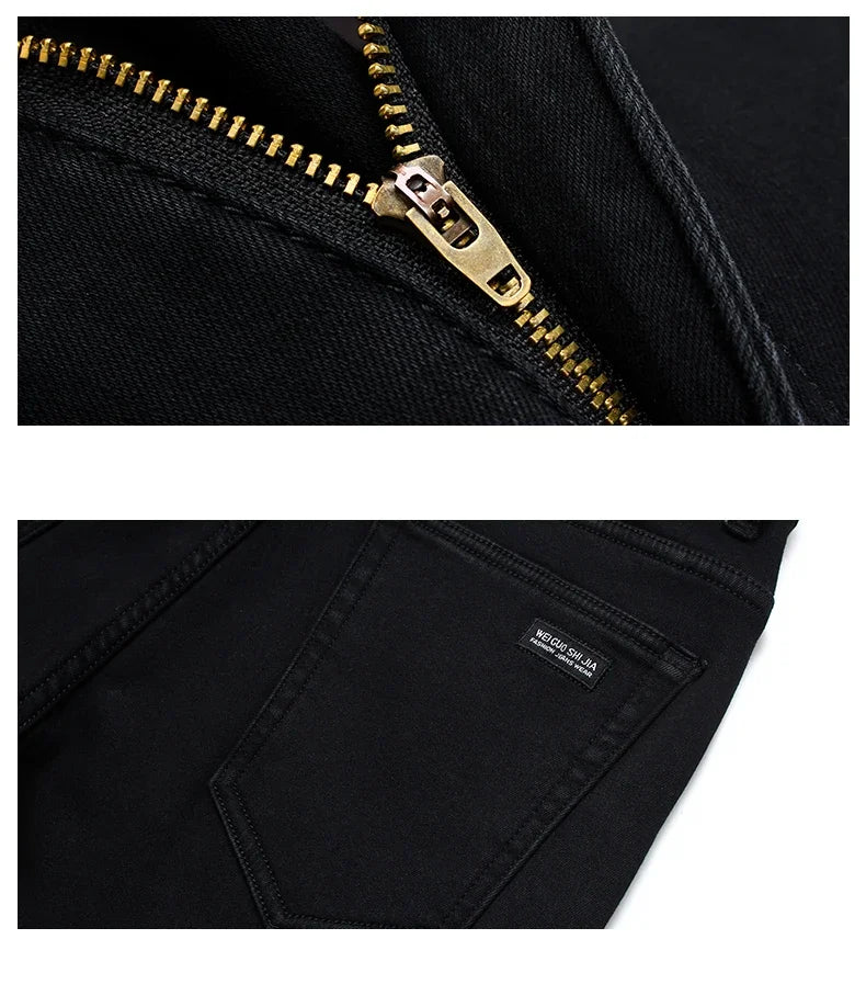 M&T Wear - Men’s Slim Straight Jeans – Smart Casual Everyday Wear