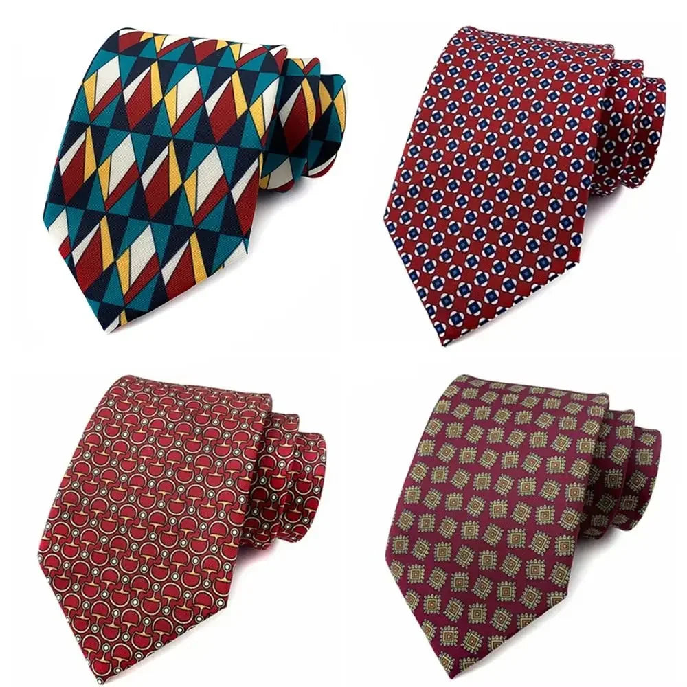 M&T Wear - Luxury Adjustable 8cm Vintage Silk Neck Tie