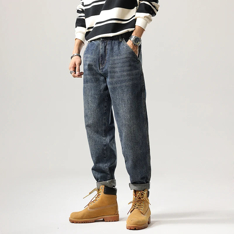 M&T Wear - Men’s Loose Fit Harem Jeans – Casual Streetwear Style