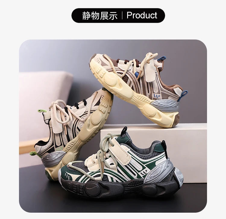 M&T Wear - Kids Sport Shoes Non-slip Fashion Toddler 2025 New Autumn Children Shoes for Boys Mesh Breathable Girls Sneakers Size 26-36