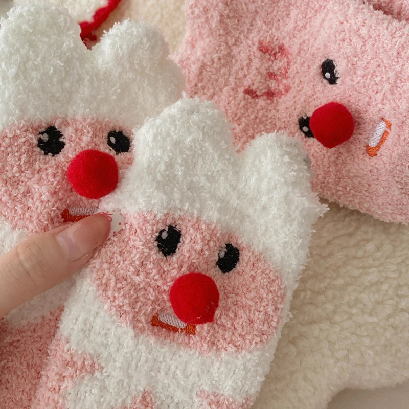 M&T Wear - Winter Women’s Thick Fuzzy Cartoon Socks