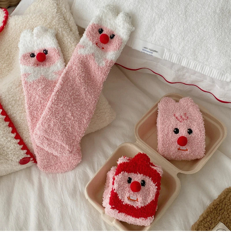 M&T Wear - Winter Women’s Thick Fuzzy Cartoon Socks