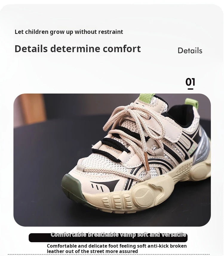 M&T Wear - Kids Sport Shoes Non-slip Fashion Toddler 2025 New Autumn Children Shoes for Boys Mesh Breathable Girls Sneakers Size 26-36