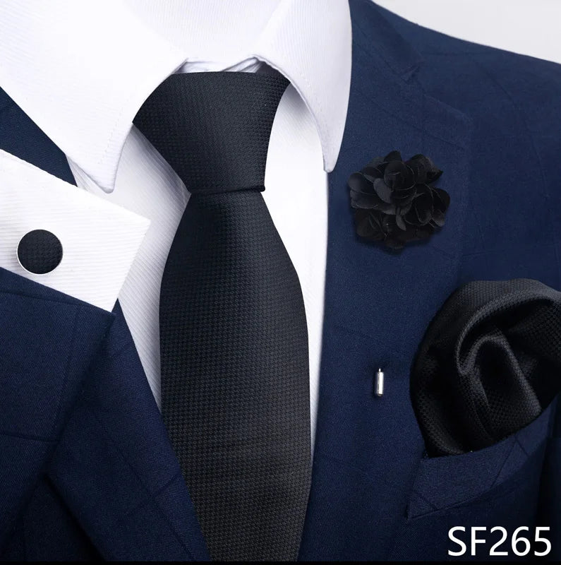 M&T Wear - Luxury Paisley Floral Tie & Accessory Set