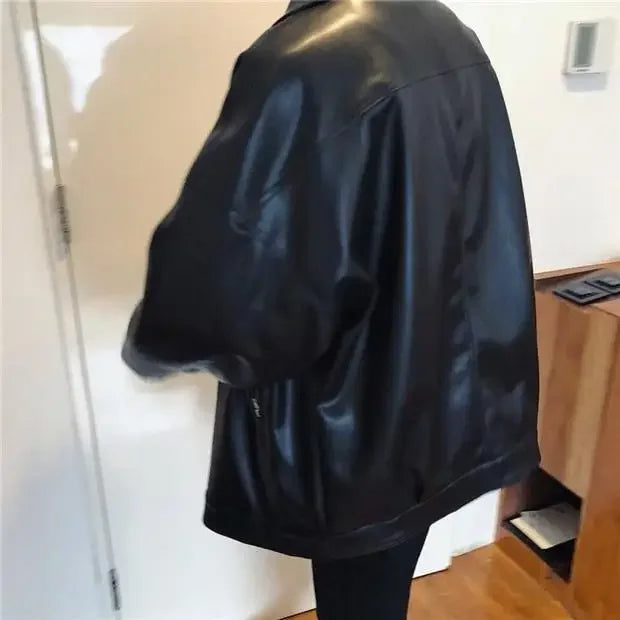 M&T Wear - Trendy Leather Jacket for Men Casual Man Coat Korean Reviews Many Fast Delvery Stylish Harajuku Y2k Cold Vintage New In Deals