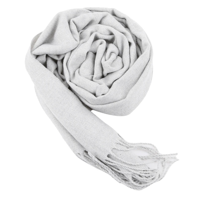 M&T Wear - Wool Scarves Winter Soft Warm Cashmere Shawl Thickened Long Tassel Shawl Warm Scarf Fashion Solid Color Women Man Scarf