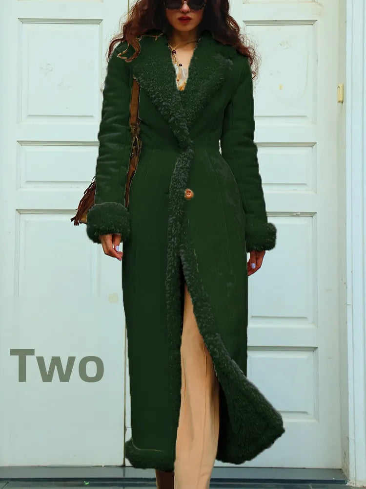 M&T Wear - Women's European Style Thickened Suede Winter Coat