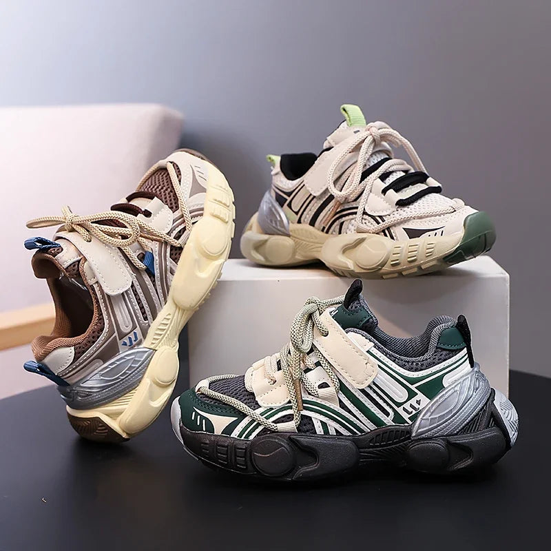 M&T Wear - Kids Sport Shoes Non-slip Fashion Toddler 2025 New Autumn Children Shoes for Boys Mesh Breathable Girls Sneakers Size 26-36