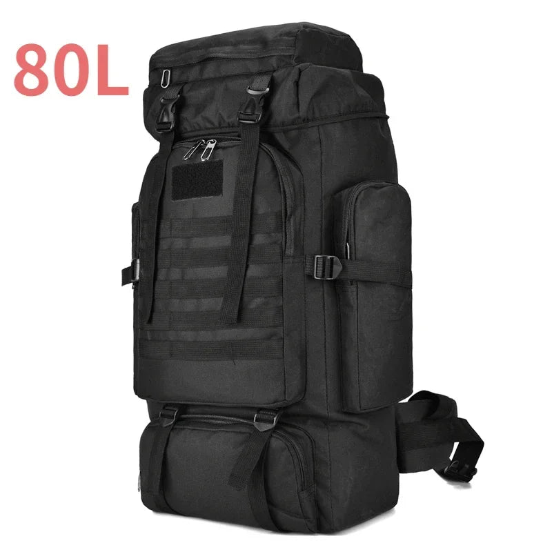 M&T Wear - 80L/100L Expandable Tactical Mountaineering Hiking Backpack