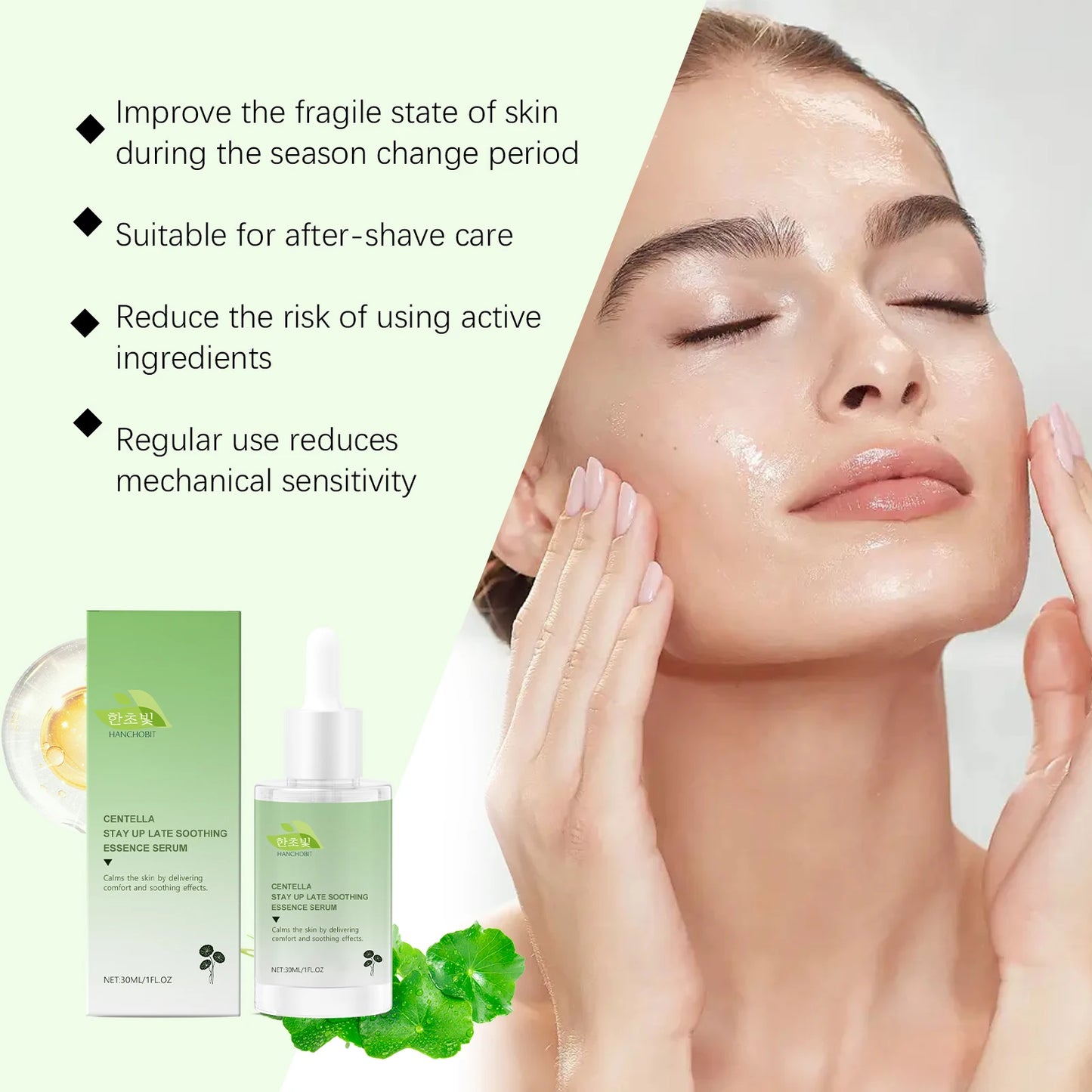 M&T Wear – Centella Asiatica Soothing Serum | Calming, Hydrating & Moisturizing Facial Care (50ml)