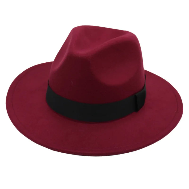 M&T Wear - Large Brim Formal Woolen Jazz Fedora