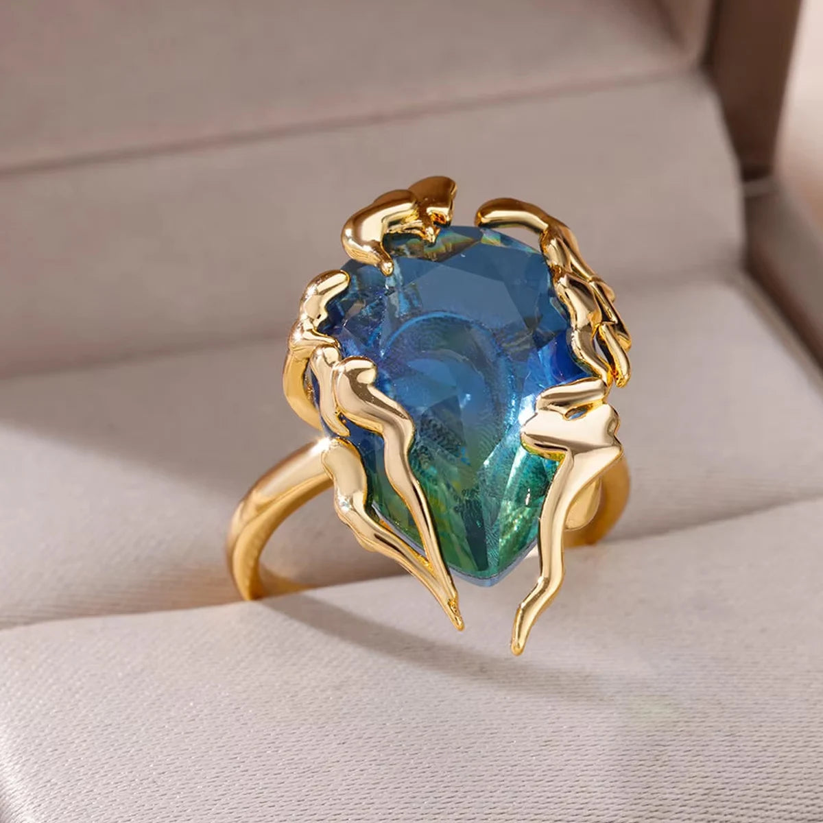 M&T Wear – Water Drop Adjustable Ring for Women