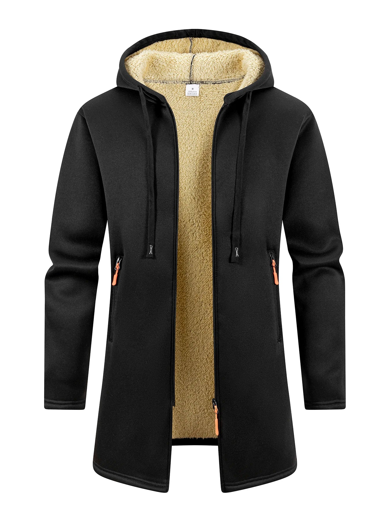 M&T Wear Men’s Thickened Winter Overcoat Hoodie – Warm Fleece Casual Jacket