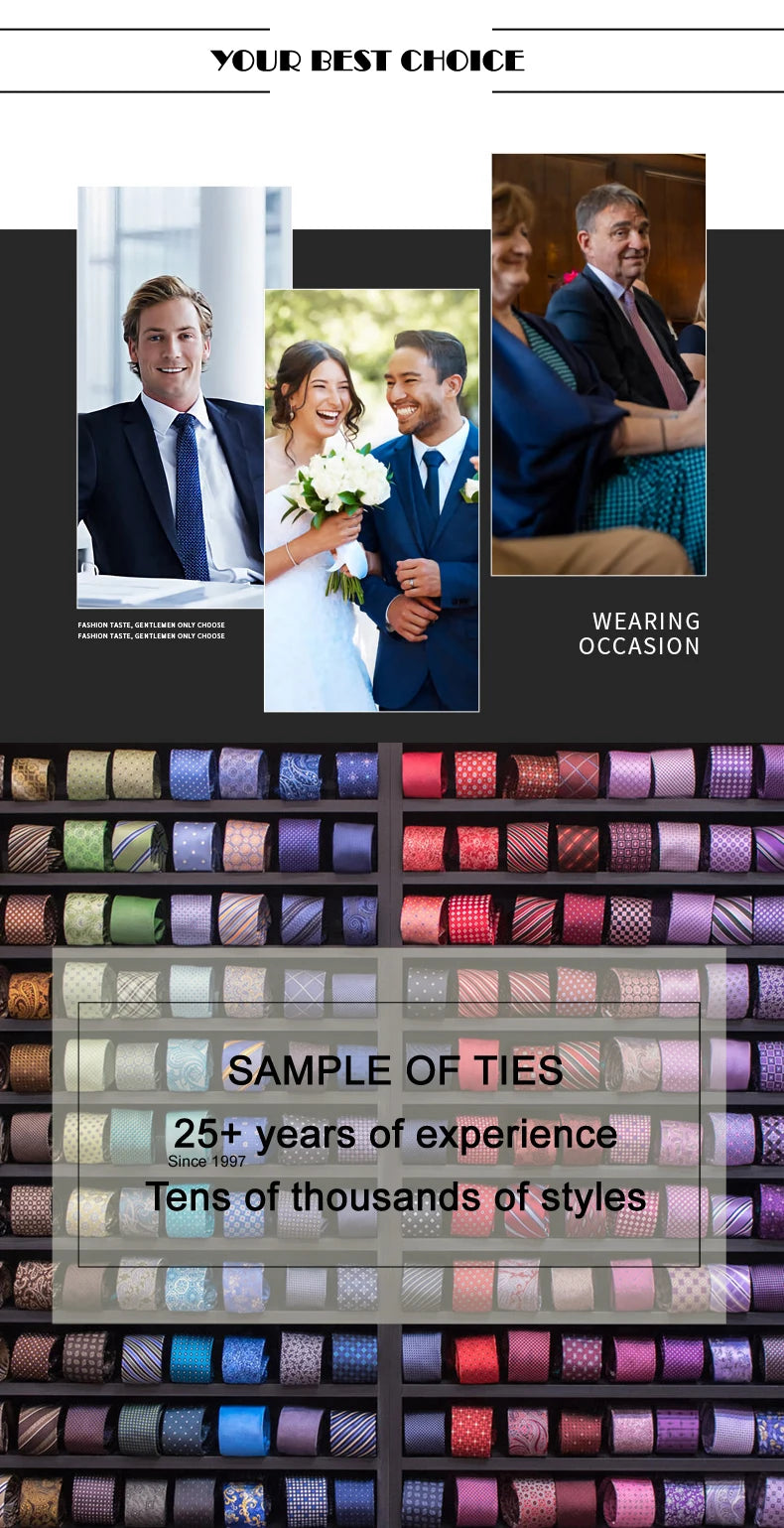 M&T Wear - Luxury Navy Solid 8cm NeckTie & Pocket Square Set