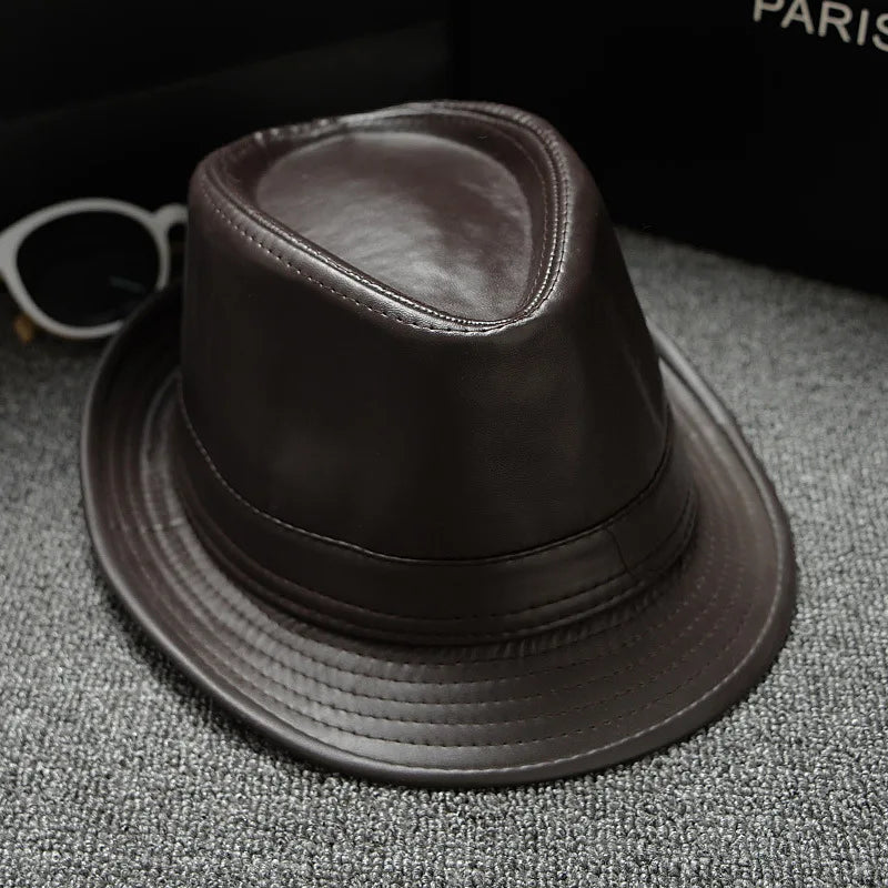 M&T Wear - Retro Faux Leather Cowboy Bowler Hat