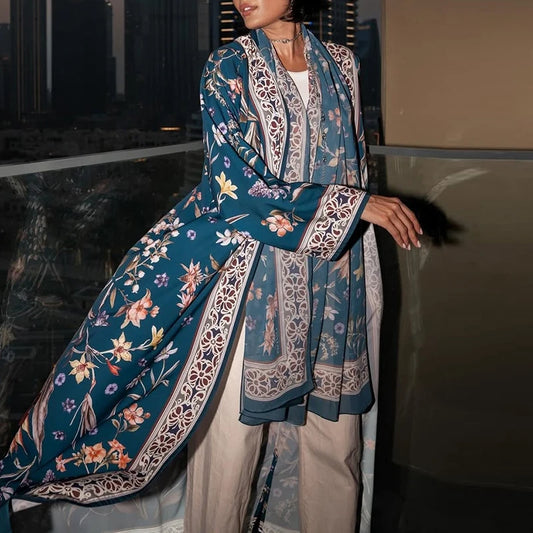 M&T Wear –  Traditional Women’s Long Open-Front Cardigan