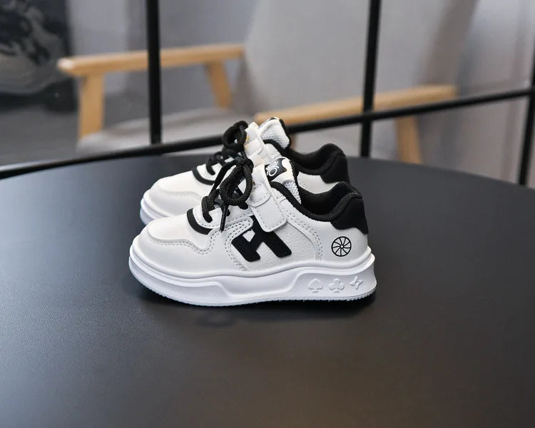 M&T Wear - Kids Basketball Shoes Comfortable Non-slip Students Running Shoes Soft Sole 2025 New Boys Girls Sports Shoes Hook&loop Trendy