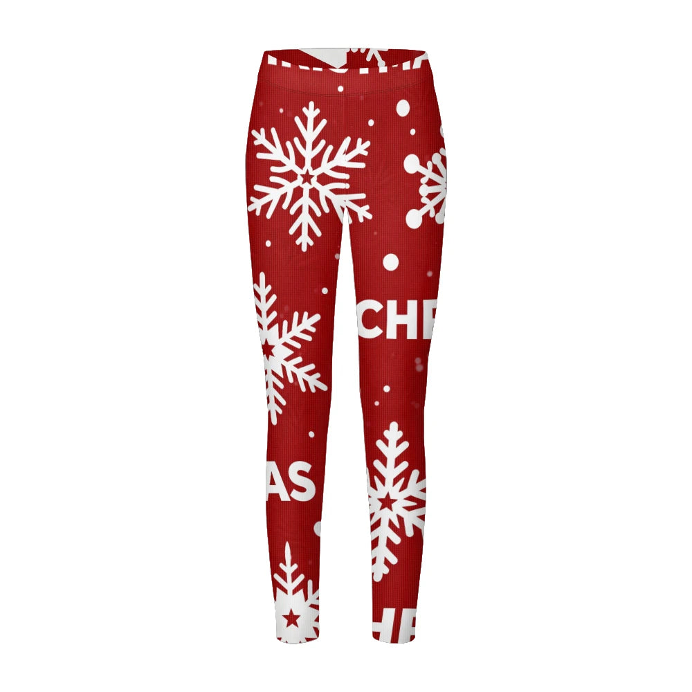 M&T Wear - Winter Snowflake & Checkered Warm Leggings