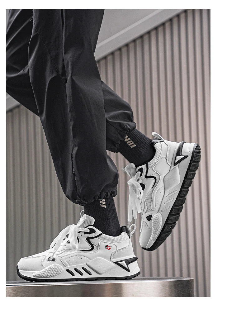 M&T Wear - Men's Casual Shoes Feature A Breathable Mesh Upper and A Thick Sole Making Them Fashionable and Versatile for Casual Wear