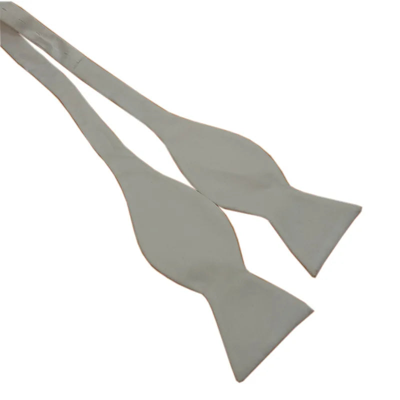 Men's Formal Pre-tied Adjustable Bow Tie Solid Color Elegant Wedding Party Event Bulk Wholesale Easy Wear British Style